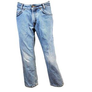 Levi's 30 x 26 Vintage 90s Jeans Cropped Medium Wash Denim Orange Tab Made in US